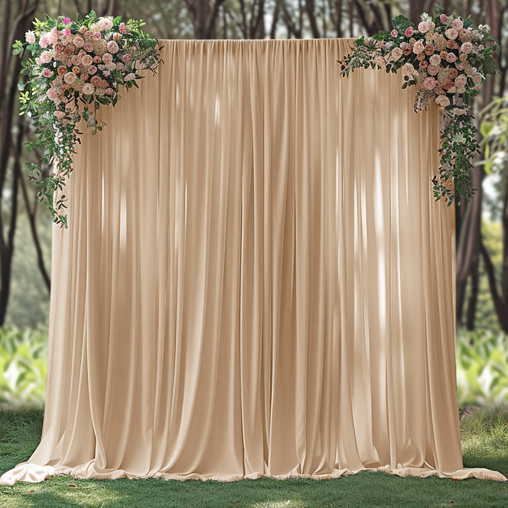 Spandex Backdrop Drape Panel 14 ft x 62 in Champagne