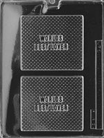 World's Best Lover Card Chocolate Mold