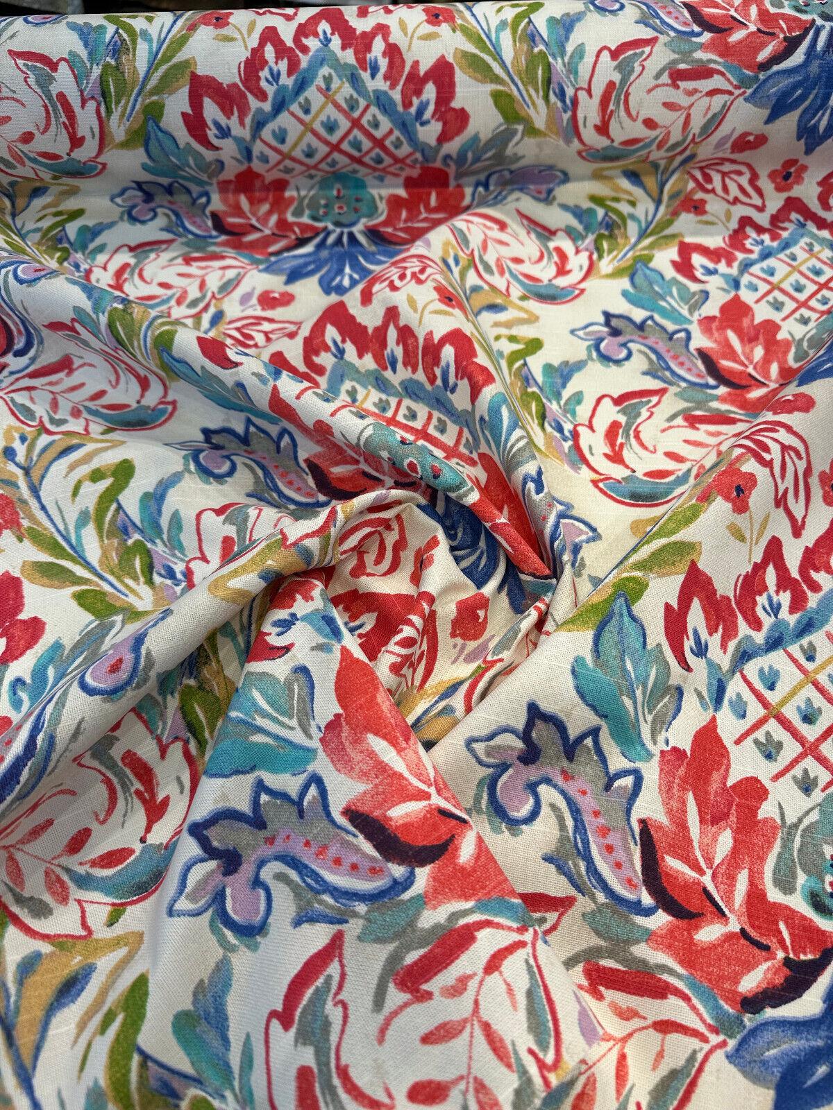 Waverly Confetti Flying Colors 100 Percent Cotton Fabric - Blue, Off White, Red, Pink, Turquoise, Gray, Green, Lavender Confetti Print, 13.5" Horizontal Repeat, 13.5" Vertical Repeat, 54" Width (1 Yard)
