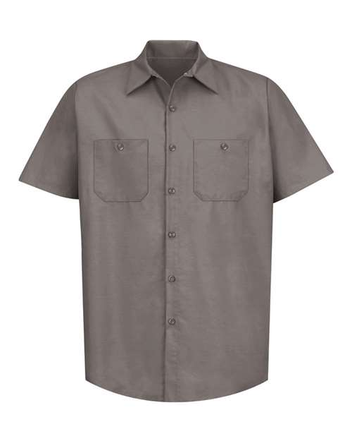 Red Kap Men's Tall Industrial Short Sleeve Work Shirt