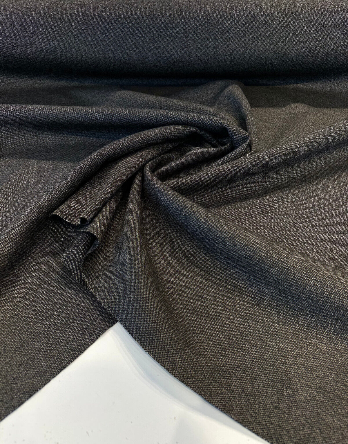 Sunbrella Marine Tuck Sable Black Acrylic Fabric - Black, Tuck Pattern, 65" Width (1 Yard)