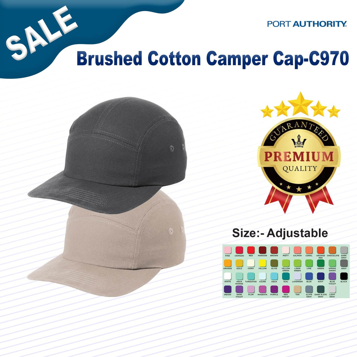 Port Authority® Brushed Cotton Camper Cap