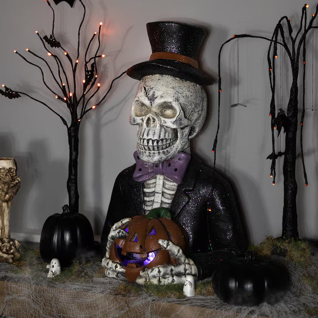 Northlight 23.5-in Freestanding Lighted Skeleton Halloween Decoration with LED Lights
