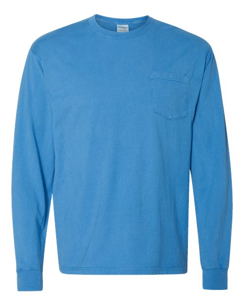 ComfortWash by Hanes Unisex Garment-Dyed Long Sleeve T-Shirt With Pocket