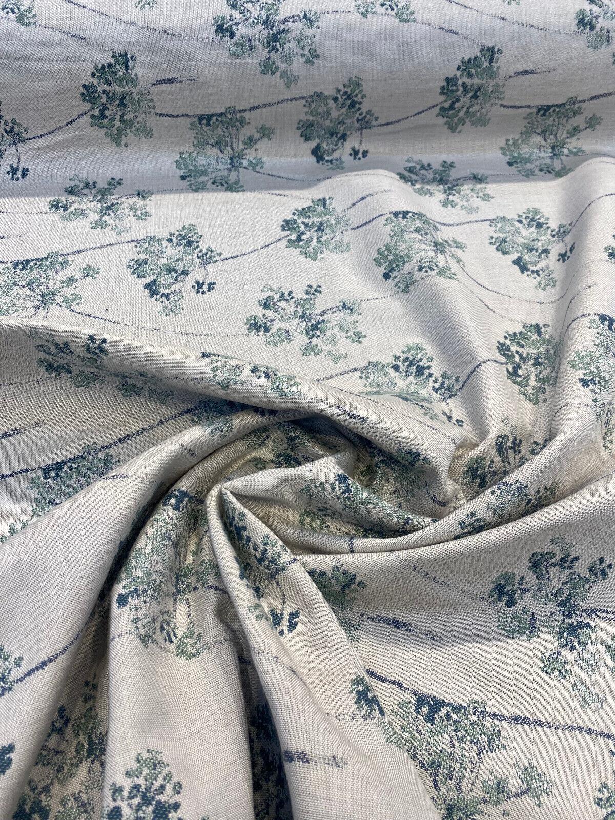 Sunbrella Stem Rainfall Sunbrella Acrylic Fabric - Botanical Floral Print, Rainfall, 54" Width (1 Yard)
