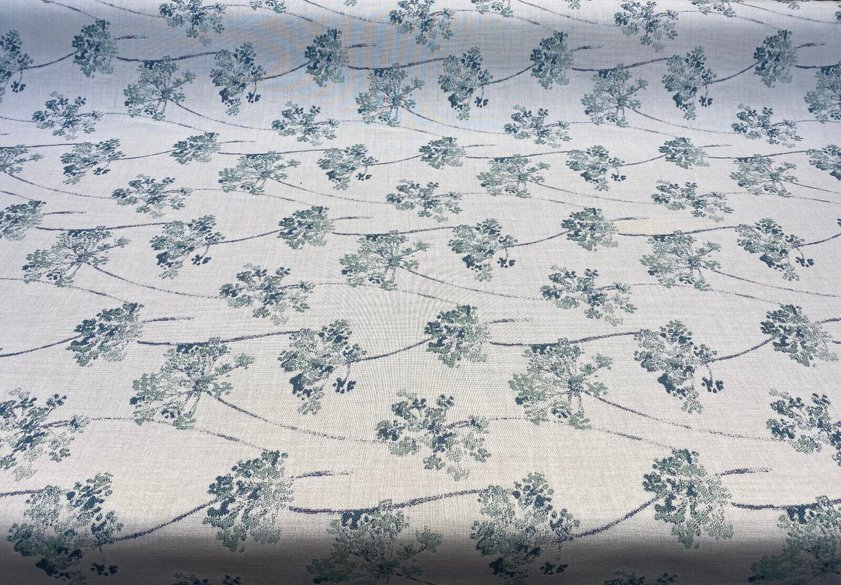 Sunbrella Stem Rainfall Sunbrella Acrylic Fabric - Botanical Floral Print, Rainfall, 54" Width (1 Yard)