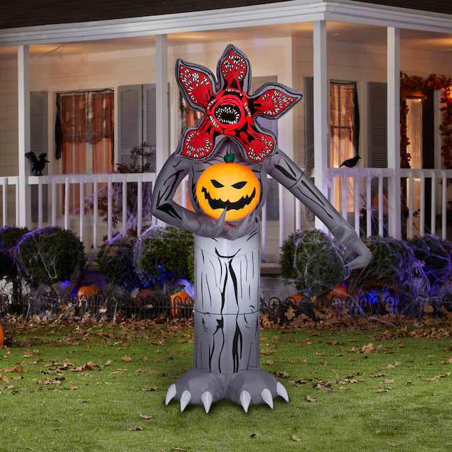 Gemmy 6.99-ft Yard Stake Lighted Netflix Stranger Things Jack-o-lantern Inflatable Halloween Decoration