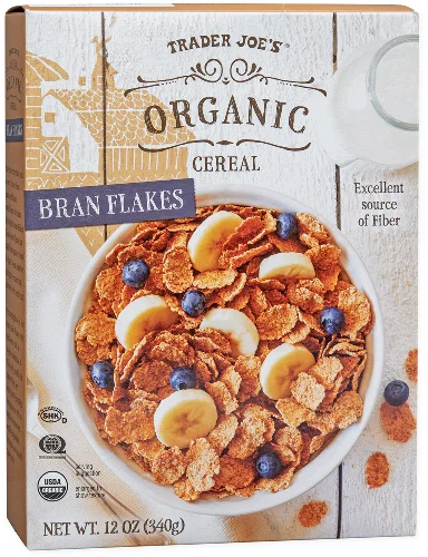 Trader Joe’s Organic Bran Flakes Cereal – Crunchy & High-Fiber Breakfast