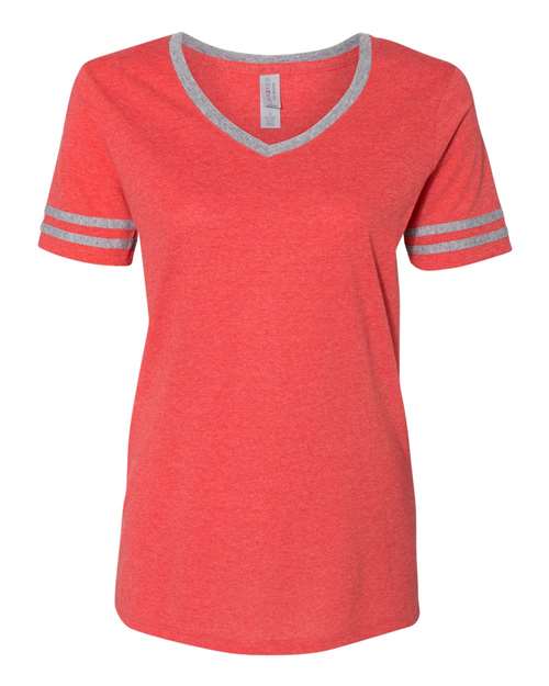 JERZEES Women's Varsity Triblend V-Neck T-Shirt