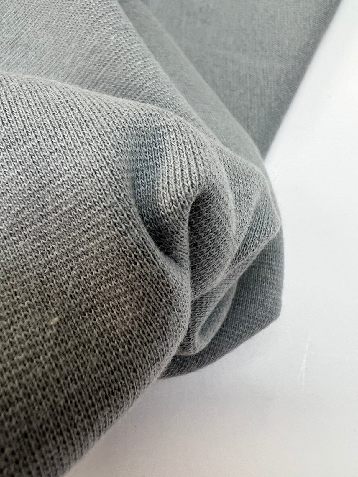 Cotton Rib Knit Gray