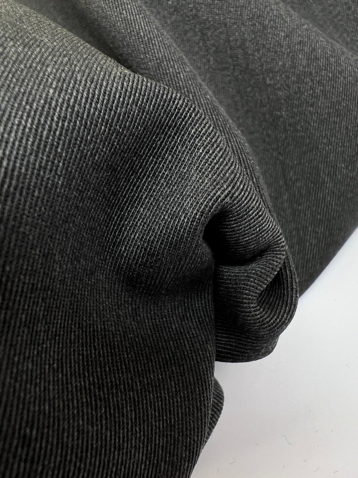 Virgin Wool Twill Gray Blue