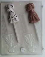 Cute Dalmatian Sucker Chocolate Mold
