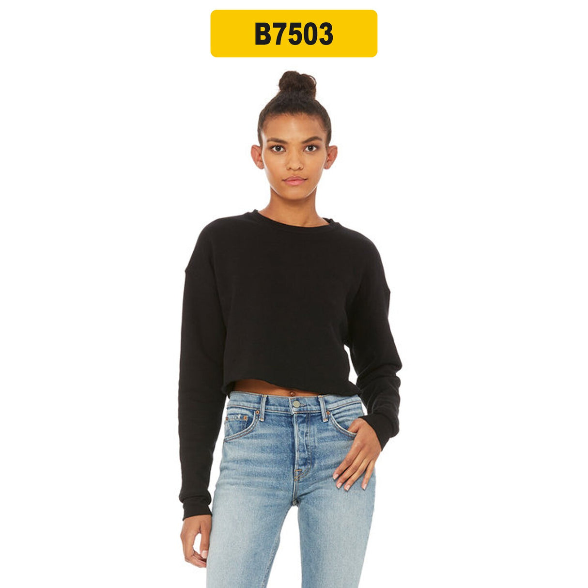 Bella + Canvas® Ladies Cropped Fleece Crew