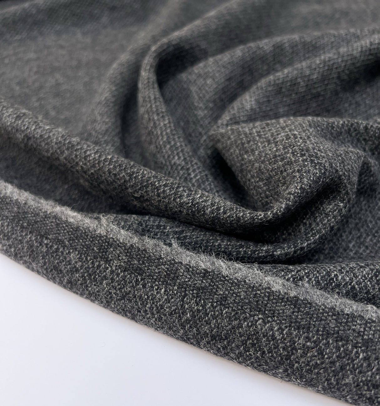 Wool Melange Gray Suiting Fabric