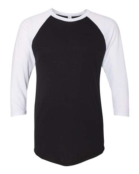 50/50 Raglan Three-Quarter Sleeve Tee