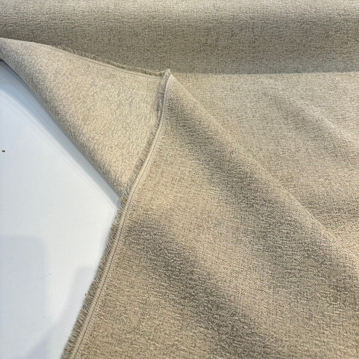 Badlands Linen Chenille Upholstery Fabric - Linen, 100 Percent Polyester, W, By The Yard