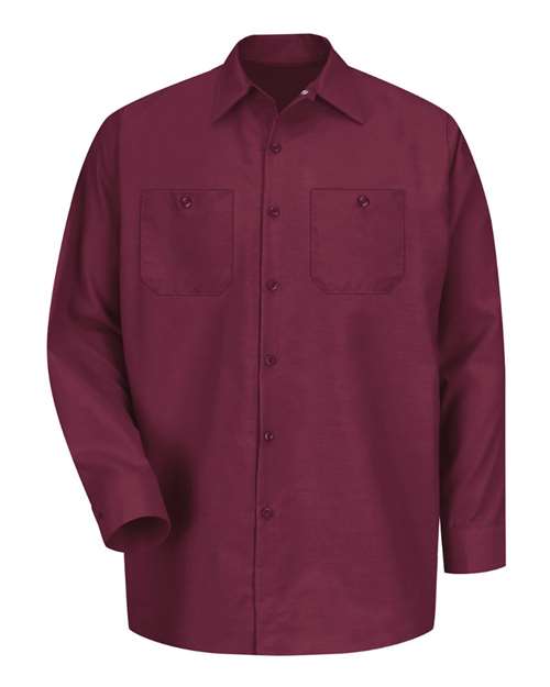 Red Kap Men's Tall Industrial Long Sleeve Work Shirt