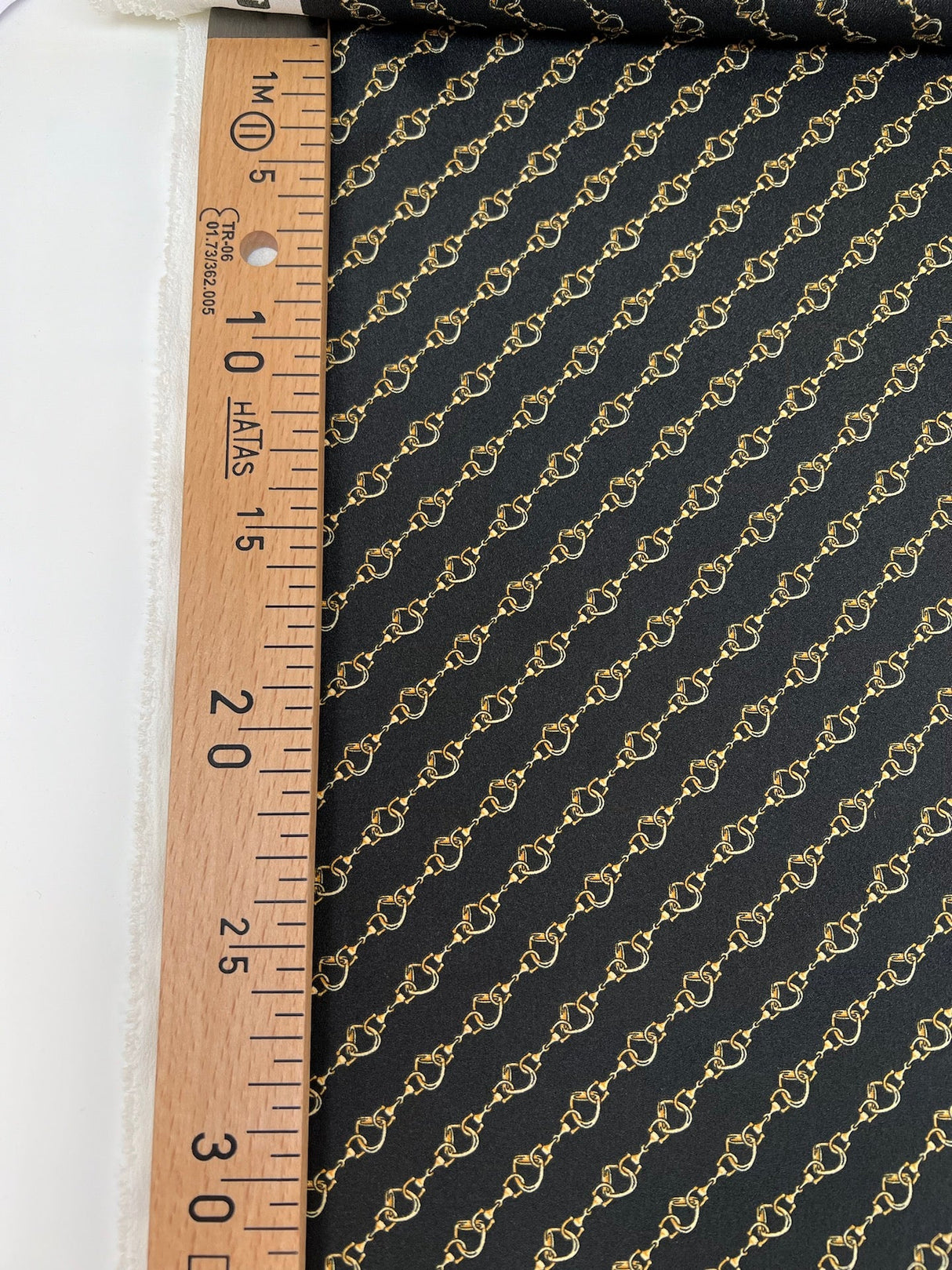 Polyester Crepe Printed Beige & Black