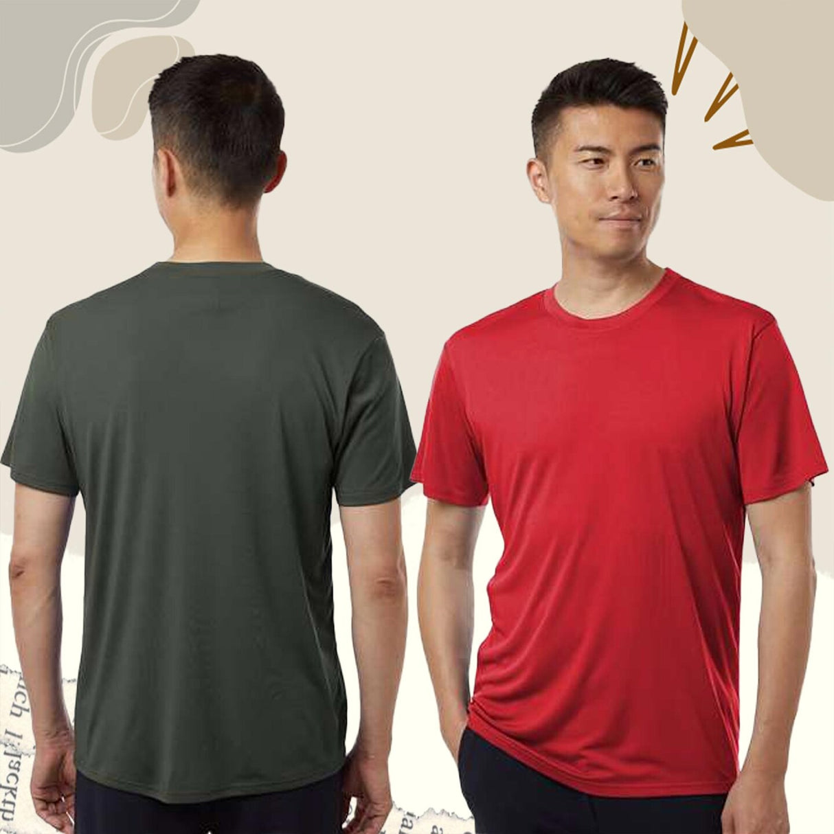 AllPro® Men’s Pro Lock Performance Tee Colorfast Moisture Wicking & UPF 50 Protection