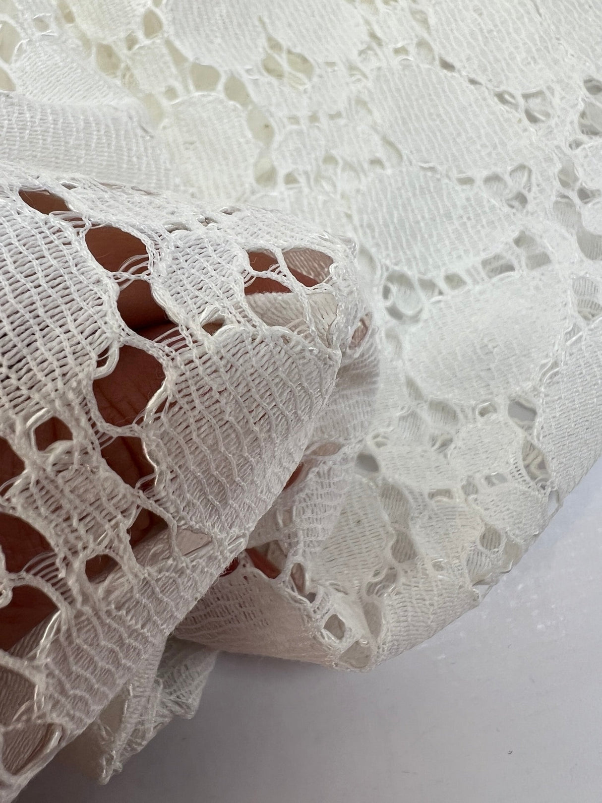 Cotton Guipure Lace White