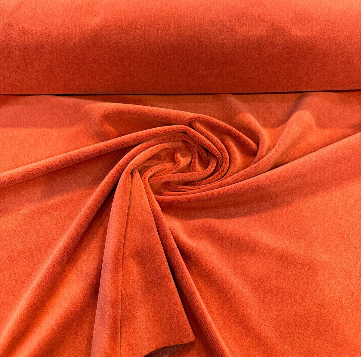 Italian Alpaca Burnt Orange Mario Sirtori Mohair Upholstery Fabric - Burnt Orange, 56" Width (1 Yard)