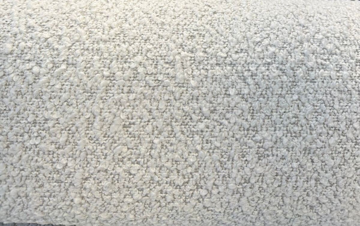 Robert Allen Heavy Boucle Polyester Fabric - Silver Upholstery Texture, 54"-56" Width (1 Yard)