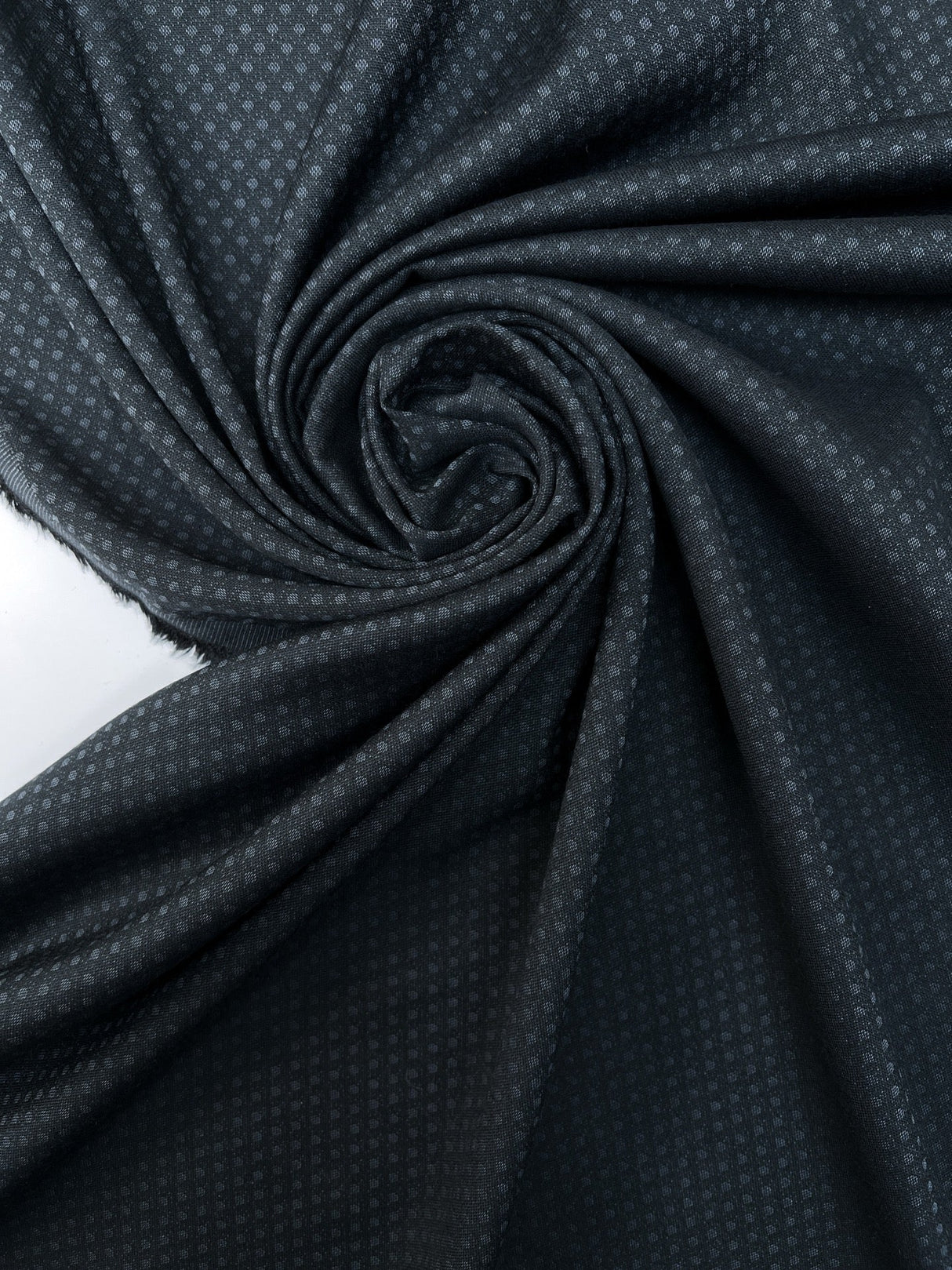 Blue Jacquard Polyester Fabric