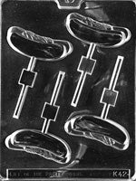 Hot Dog Lolly Chocolate Mold - LPK042