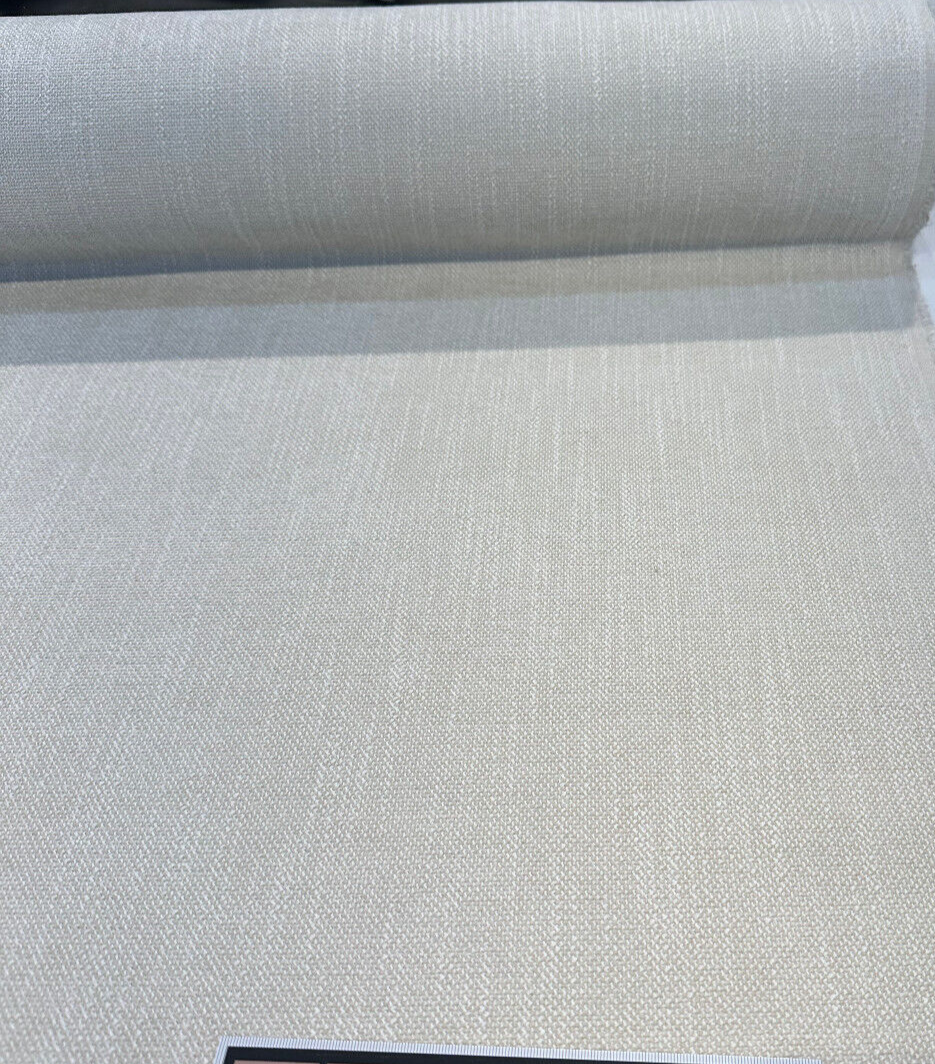 Crypton Performance Finesse Chenille Fabric - Custard Beige, 54" Width (1 Yard)