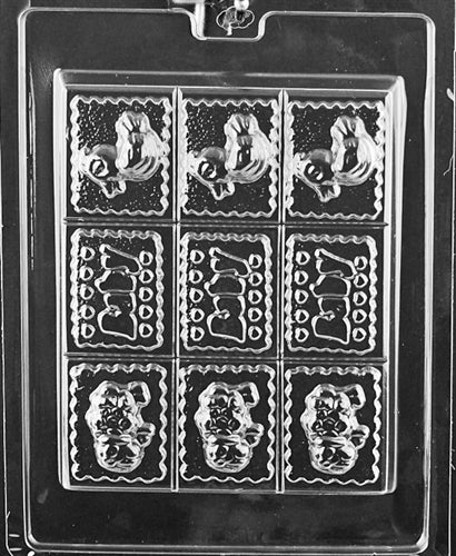 Baby Tray Designs Chocolate Mold - LPB064