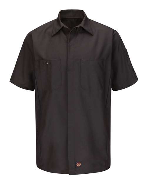 Red Kap Men's Tall Short Sleeve Automotive Crew Shirt