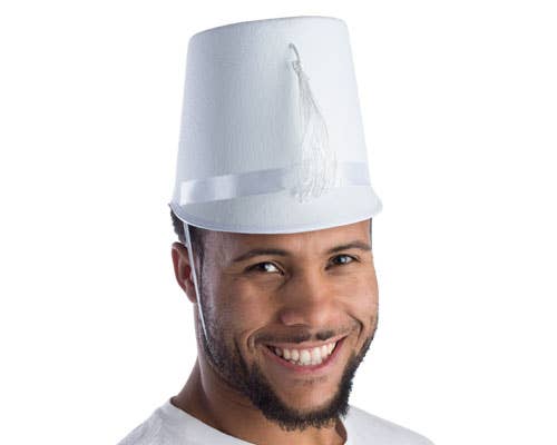 White Marching Band Hat