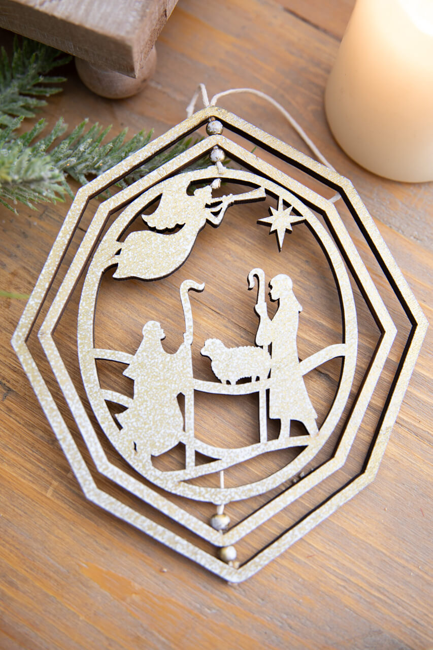 6" Spinning Nativity Ornament