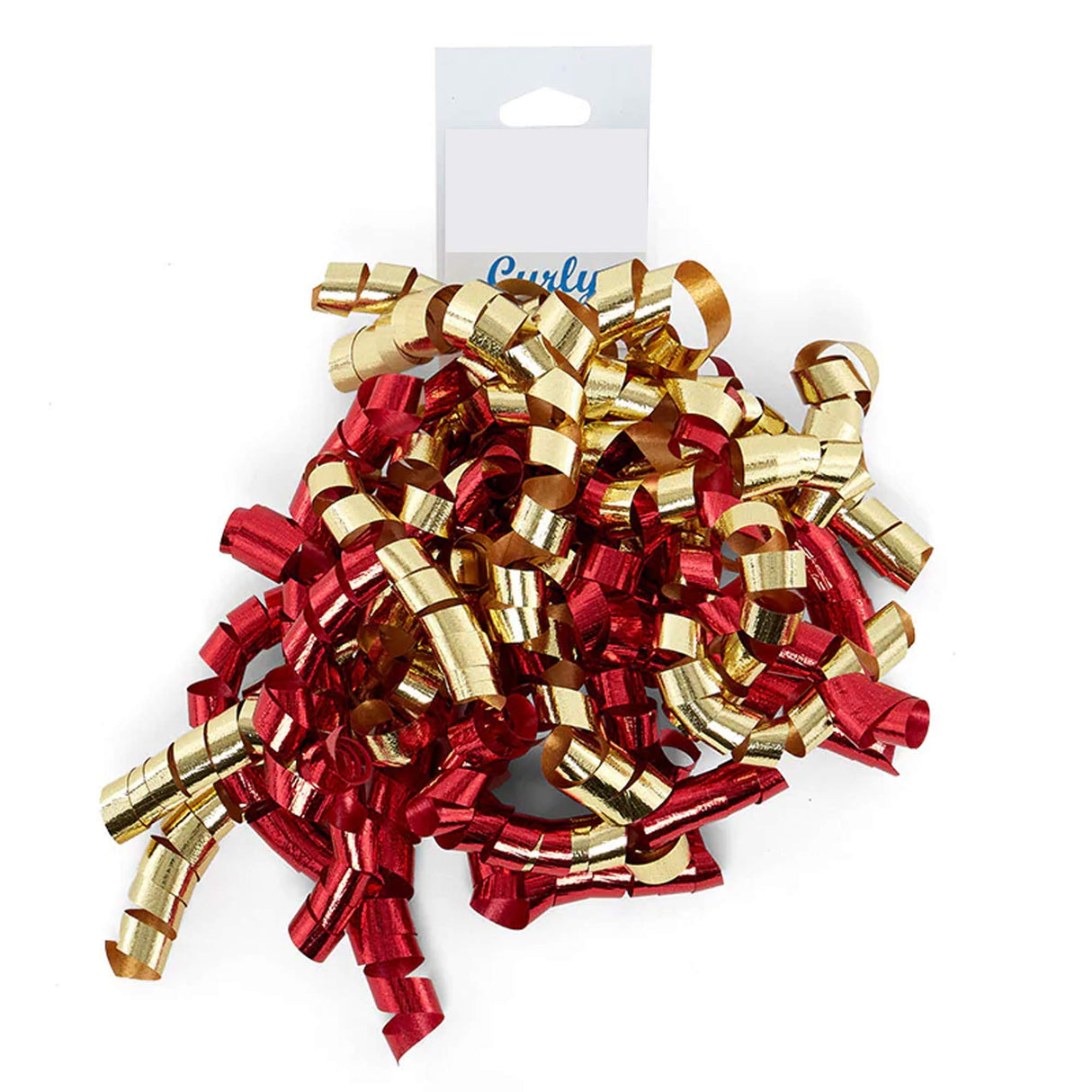 Multicolored Crimped Curly Bows 5 '' X 24 each / case Christmas Color