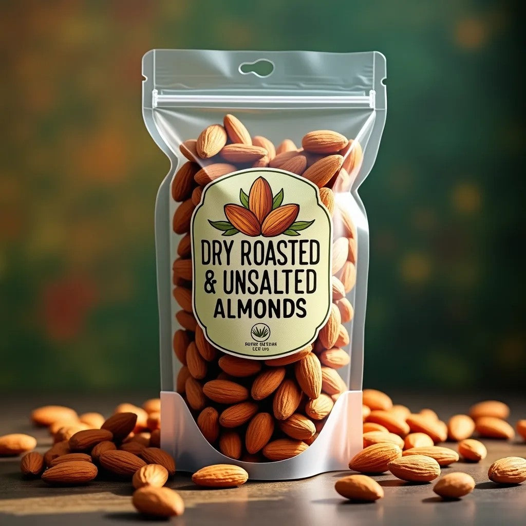 Dry Roasted & Unsalted Almonds 16 oz