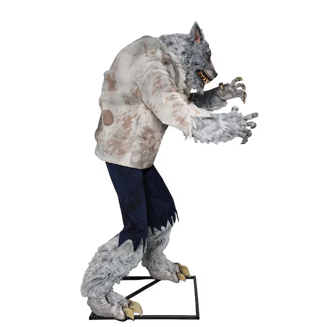 Haunted Living 7-ft Bloodhowler Werewolf Motion Activated Lighted Animatronic Halloween Decoration