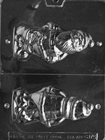 ব্যাগ চকোলেট ছাঁচ সহ 3D সান্তা