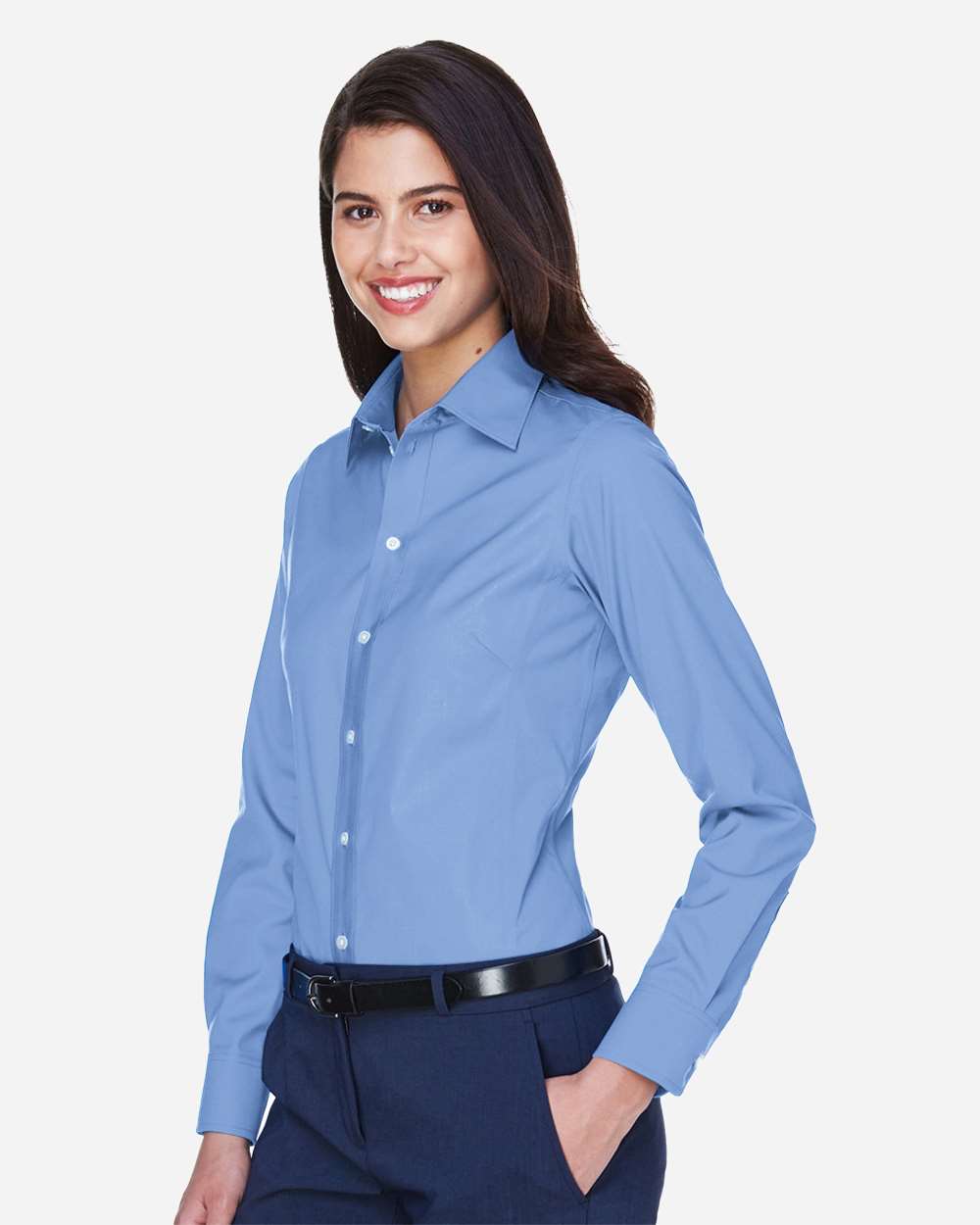 Devon & Jones® Womens Oxford Dress Shirt Cotton Polyester Classic Fit