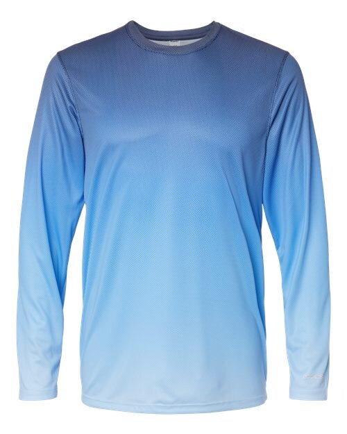 Paragon® Barbados Performance Pin Dot Crewneck Long Sleeve T Shirt