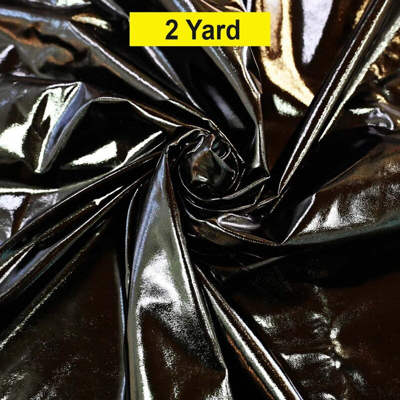 Metallic Foil Spandex Lame Stretch Fabric for Apparel and Costumes