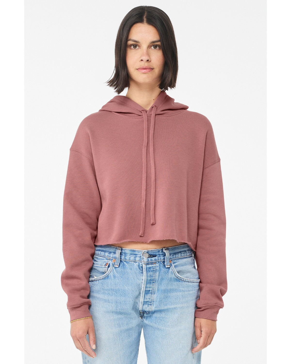 BELLA+CANVAS® Women’s Cropped Fleece Hoodie Sweatshirt Soft, Sustainable & Stylish