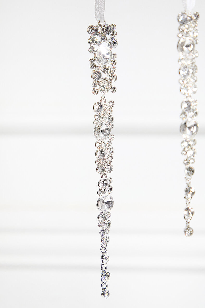 Jewel Icicle Ornaments - Set of 2