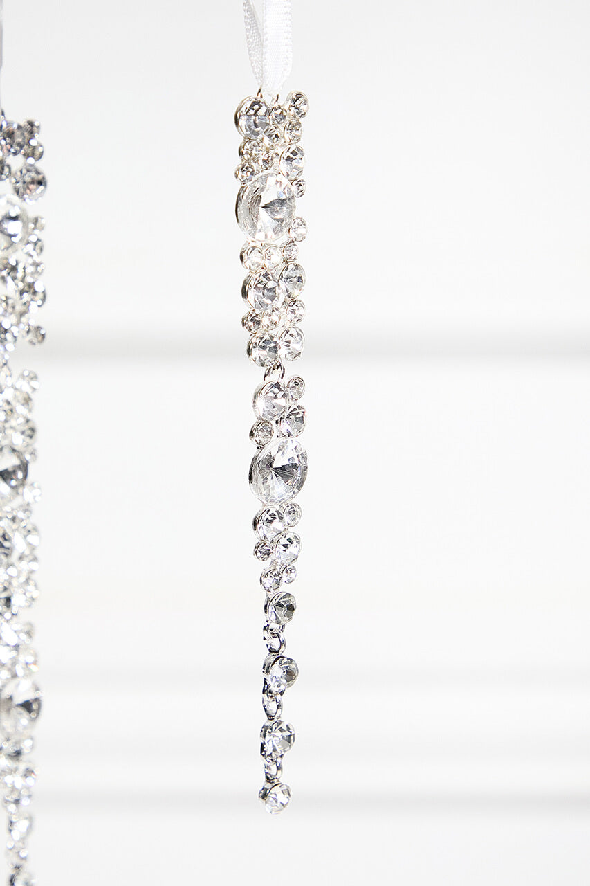 Jewel Icicle Ornaments - Set of 2