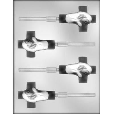 Cross with Girl Sucker Chocolate Mold