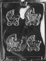 Baby Carriage Pour Box Chocolate Mold - LPB040