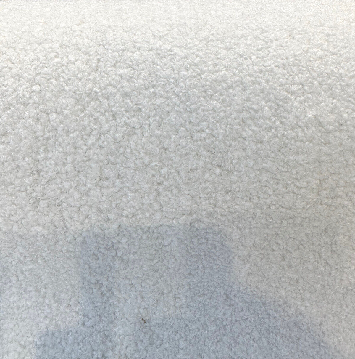 White Wooly Poodle Boucle Upholstery Fabric - White Boucle, 54" Width (1 Yard)