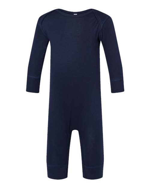 Rabbit Skins Infant Long Legged Baby Rib Bodysuit