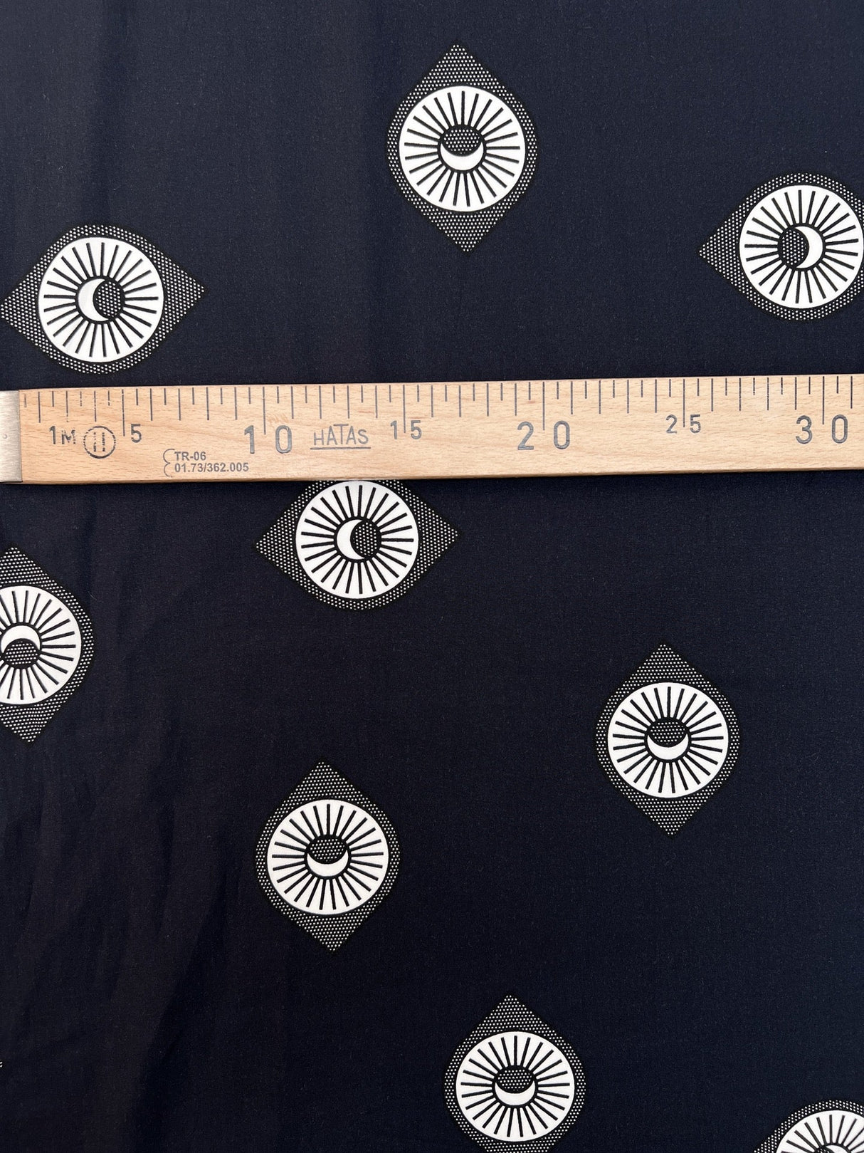 Viscose Staple Fabric Black White