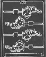 Bunny with Carrot Lolly Chocolate Mold