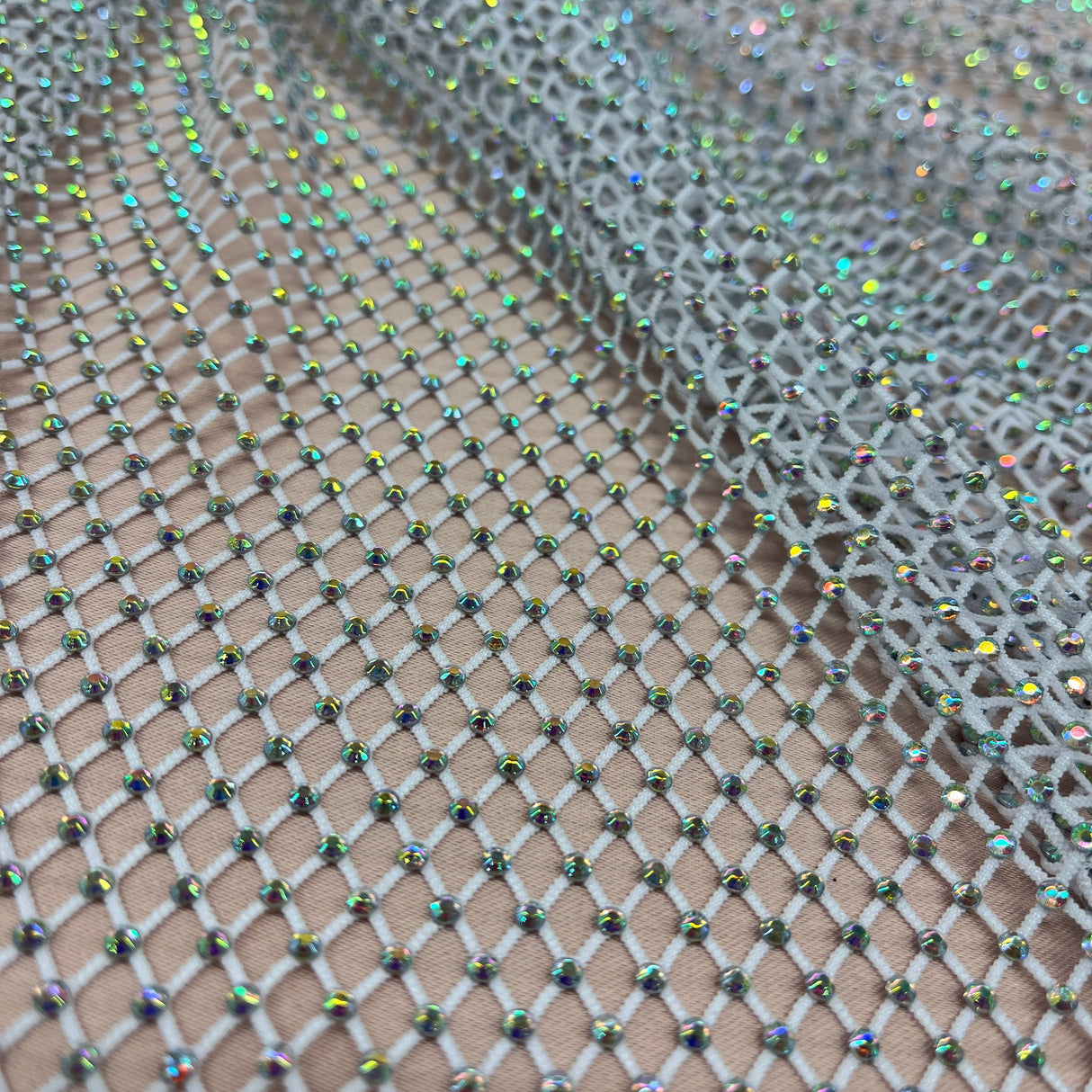 Diamond Fishnet 4-Way Stretch Fabric